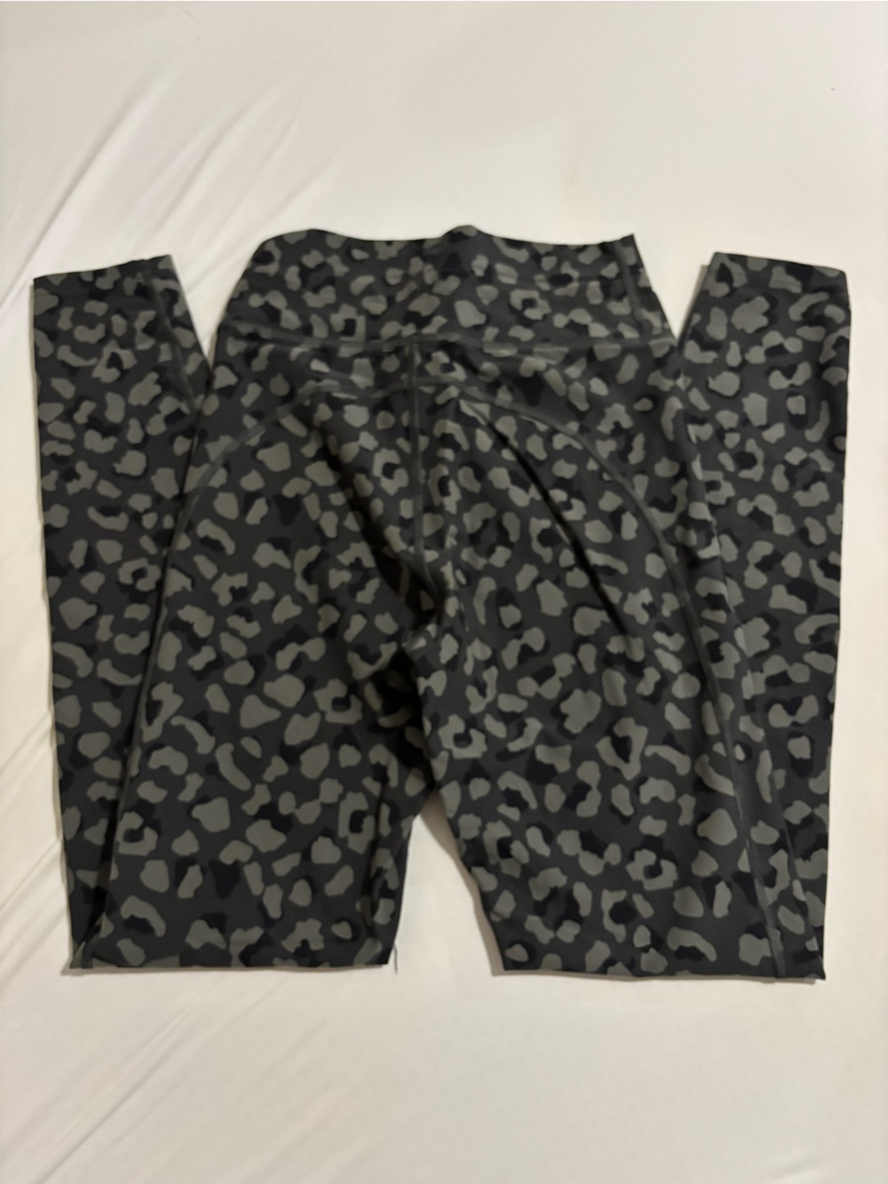 Sarahs Day Black and Gray Leopard Print Leggings
